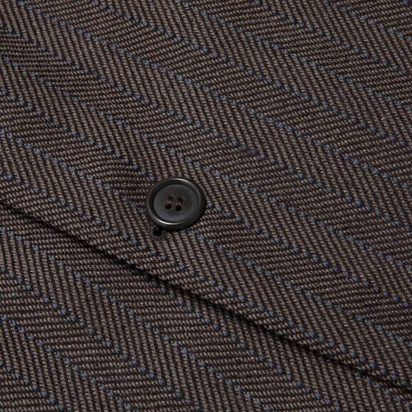 Gruppo GFT (Italy) 60s Virgin Wool Herringbone Weave Ivy League Sport Coat : L - Picture 6 of 14